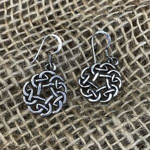 Sterling Silver Celtic Circle Earrings